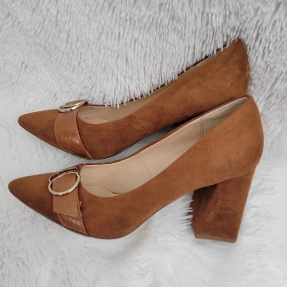 Michael By Michael Shannon Women's Izabella Block Heels Dress Shoe Size 7 - Picture 5 of 9